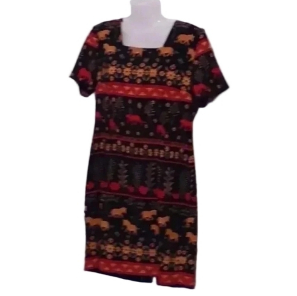 - Sag Harbor colorful dress Womwn's Size 6 Petite